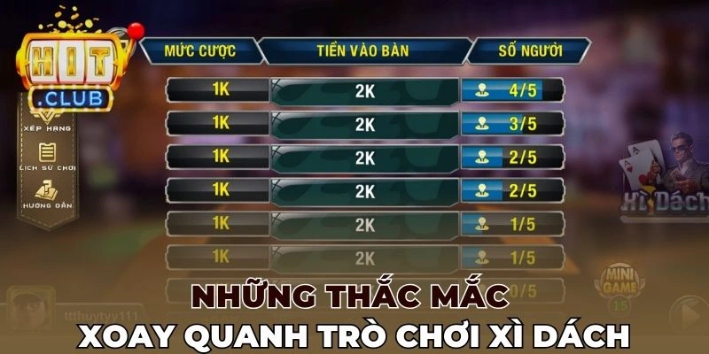 Những thắc mắc xoay quanh trò chơi xì dách