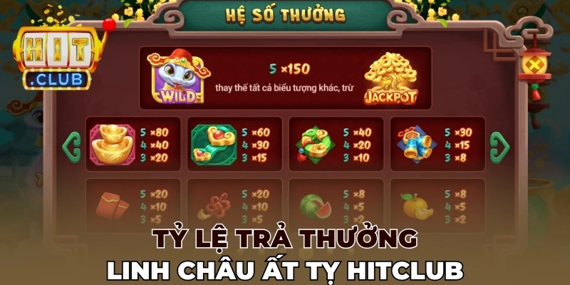 Tỷ lệ trả thưởng Linh châu Ất Tỵ Hitclub
